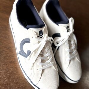G/FORE White and Navy Men's Shoes